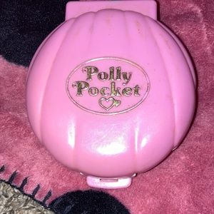 Vintage 1989 Polly Pocket Pink Shell Cafe W/ Person